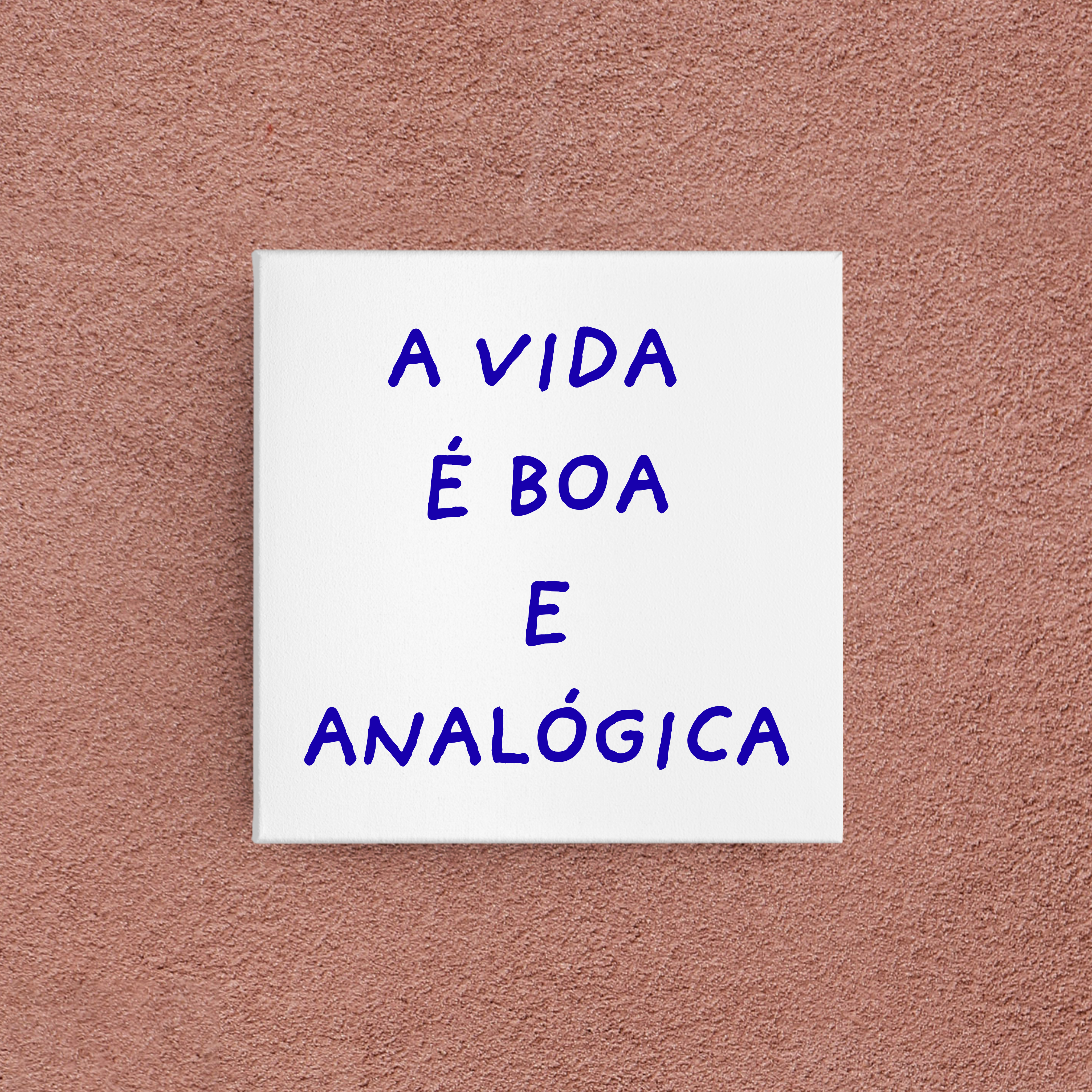azulejo a vida é boa e analógica