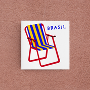 azulejo cadeira de praia