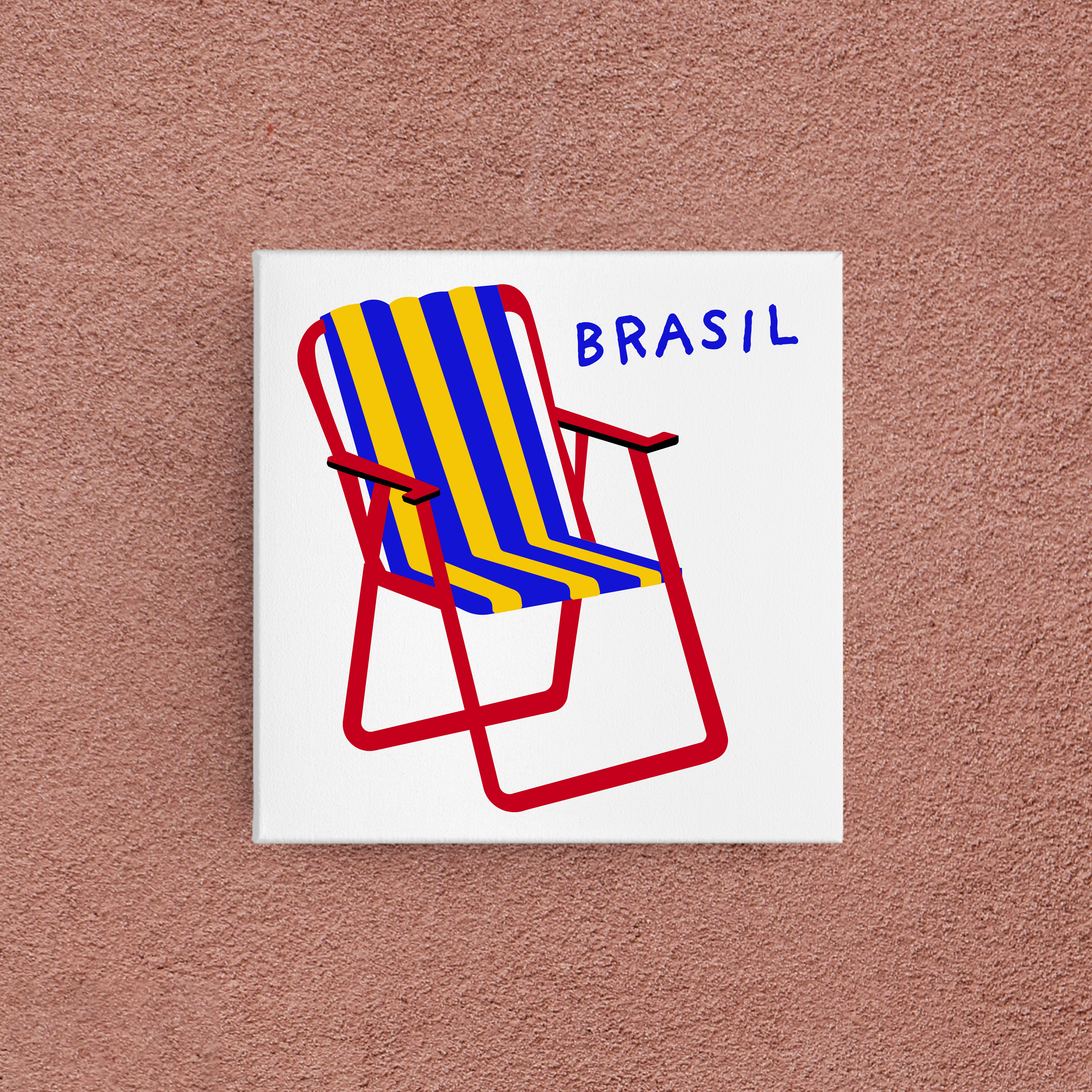 azulejo cadeira de praia