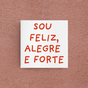 azulejo feliz, alegre e forte