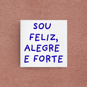 azulejo feliz, alegre e forte