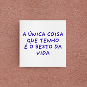 azulejo a única coisa que tenho é o resto da vida