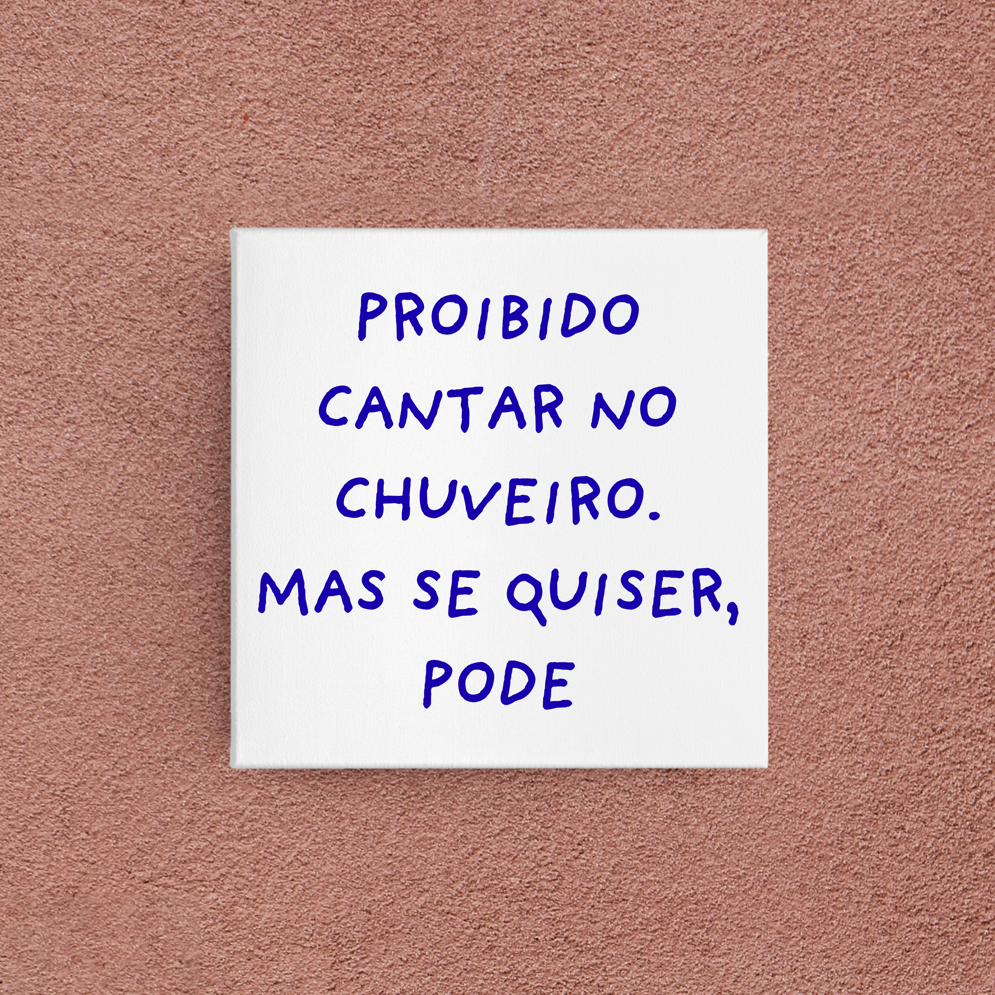 azulejo proibido cantar no chuveiro