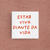 azulejo diante da vida