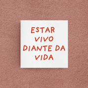 azulejo diante da vida