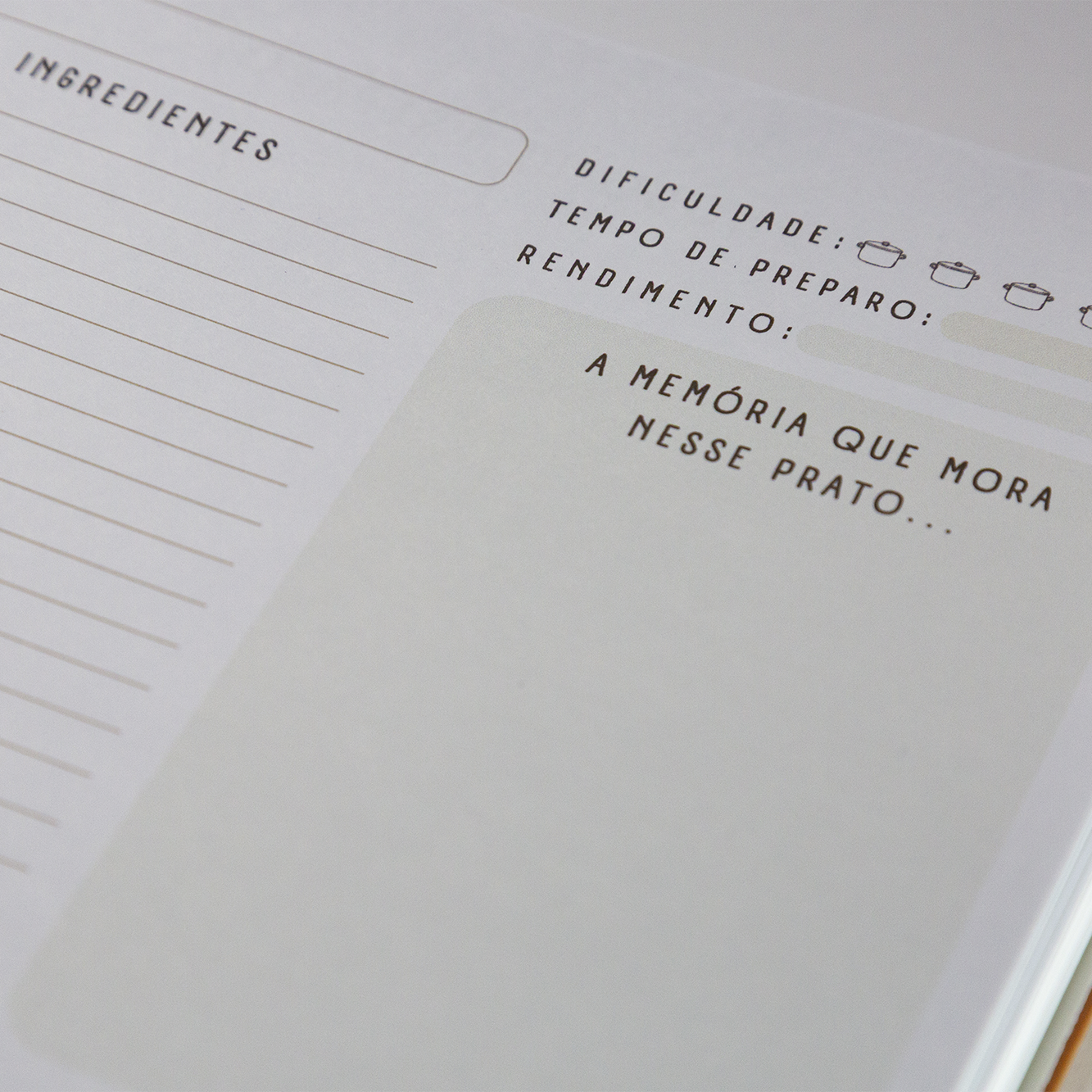 caderno de receitas